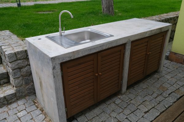 Exterior Cabinet Installation in Bryan